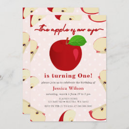Invitación Apple de nuestro Ojo, primer cumpleaños
