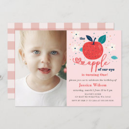 Invitación Apple de Our Eye Photo First Birday