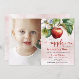 Invitación Apple de Our Eye Photo First Birday