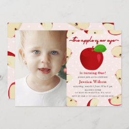 Invitación Apple de Our Eye Photo First Birday