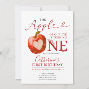 Invitación Apple of Our Eye está cambiando un cumpleaños