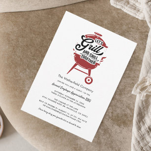 Invitación Apreciación de los empleados de verano BBQ Grill y