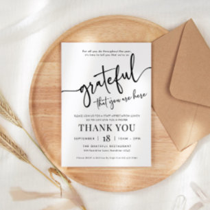 Invitación Apreciación Invitación, Agradecimiento Por Su Invi