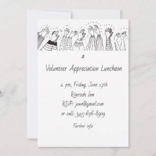 Invitación Apreciación voluntaria almuerzo moderno simple