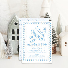 Invitación Après Bébé Boy Baby Shower