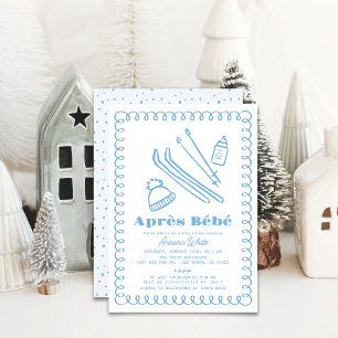 Invitación Après Bébé Boy Baby Shower