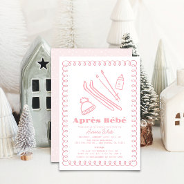 Invitación Après Bébé Chica Baby Shower