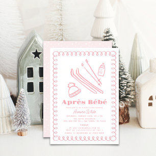 Invitación Après Bébé Chica Baby Shower