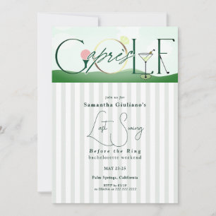 Invitación Apres Golf Último Swing Antes de la Soltera del An