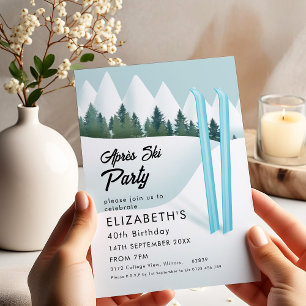 Invitación Apres Ski Birthday