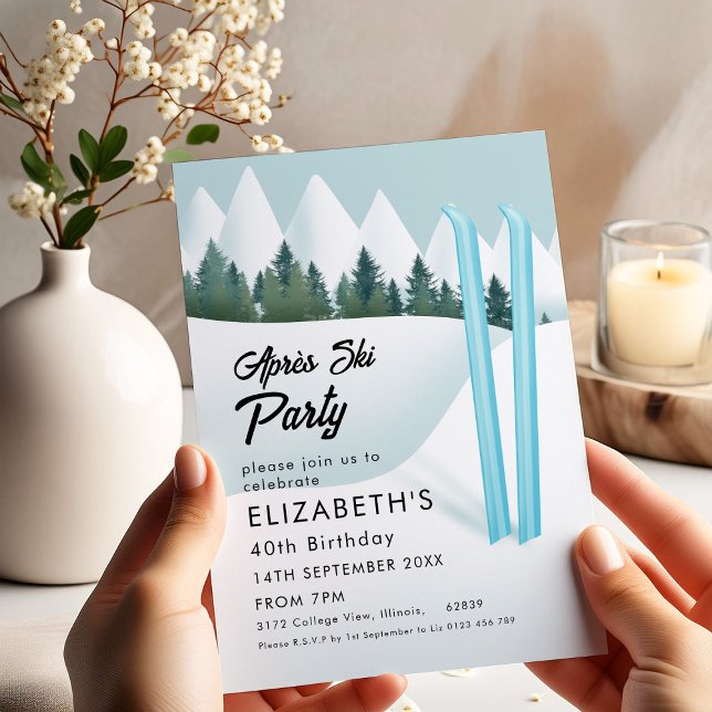 Invitación Apres Ski Birthday (Subido por el creador)