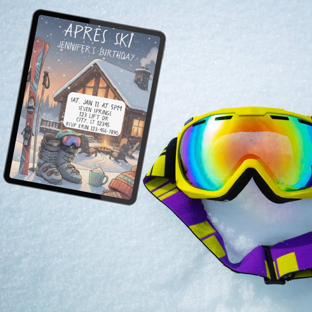 Invitación Après Ski Birthday Party (Subido por el creador)