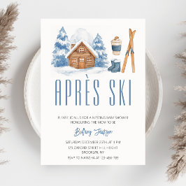 Invitación Apres Ski Winter Nesting Baby Shower