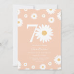 Invitación Apricot Daisy 70th Birthday Invitation<br><div class="desc">🌼 Celebrar un gran hito con nuestra 70ª Invitación de cumpleaños! 🎉 Perfecto para honrar el 70 cumpleaños de un ser querido especial, esta elegante invitación incluye hermosas mareas y elegante caligrafía. Personalízalo con todos los detalles del fiesta para crear una celebración memorable y única. ¡Haz de este cumpleaños tan...</div>