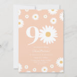 Invitación Apricot Daisy 90th Birthday Invitation<br><div class="desc">🌼 Celebrar un gran hito con nuestra 90ª Invitación al cumpleaños de Daisy! 🎉 Perfecto para honrar el cumpleaños 90 de un ser querido especial, esta elegante invitación incluye hermosas mareas y elegante caligrafía. Personalízalo con todos los detalles del fiesta para crear una celebración memorable y única. ¡Haz de este...</div>