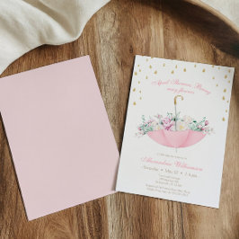 Invitación April Showers trae muchas flores Bebé