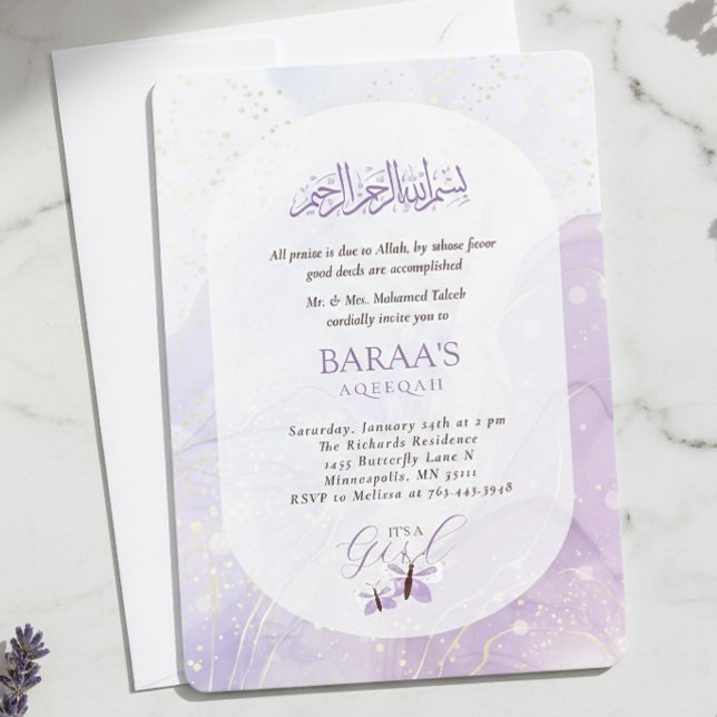Invitación Aqiqah Ceremonia de nombramiento de beb (Subido por el creador)