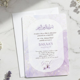 Invitación Aqiqah Invitation Baby Naming Ceremony It’s a Girl