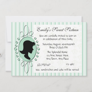 Invitación Aqua Cameo Chica
