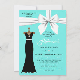 Invitación Aqua Elegant Fashion Tiffany