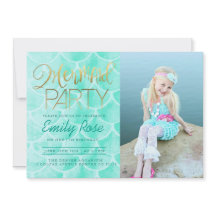 Aqua Mermaid Fiesta | Bajo la foto del cumpleaños