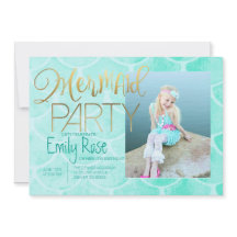 Aqua Mermaid Fiesta | Bajo la foto del cumpleaños