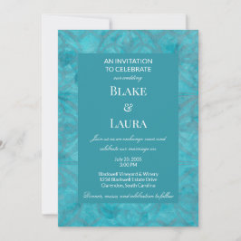 Invitación Aqua Splash Azul Verano Audaz Personalizado