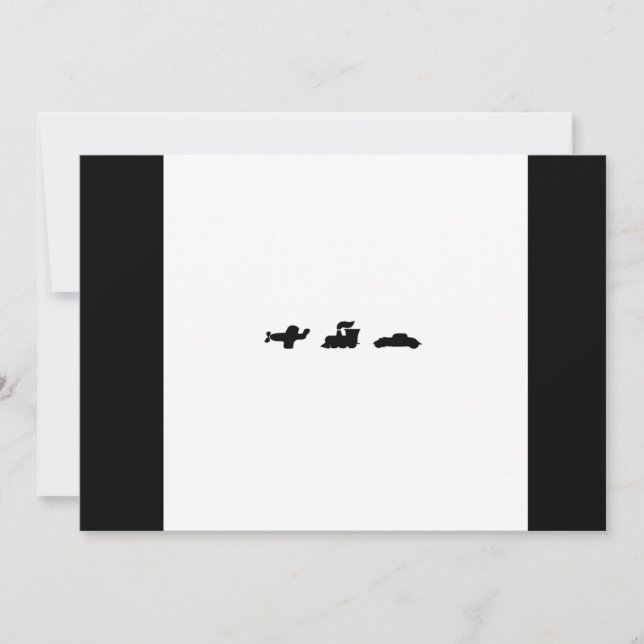 Invitación Aquí, allá y por todas partes, la ducha nupcial (Anverso)