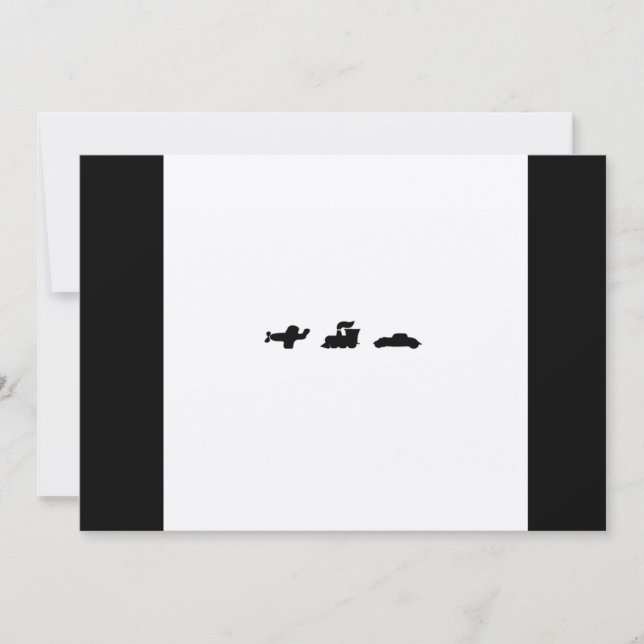 Invitación Aquí, allá y por todas partes, la ducha nupcial (Anverso)