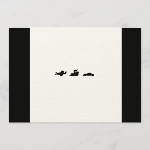 Invitación Aquí, allá y por todas partes, la ducha nupcial