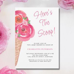 Invitación Aquí está el Baby Shower de los Chicas Scoop