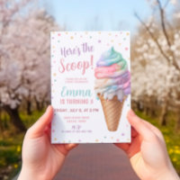 Aquí está el cumpleaños del Crema de Hielo Rosado