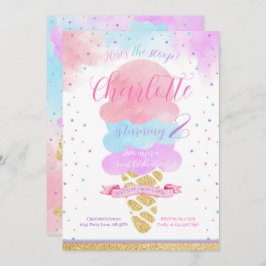 Invitación Aquí está el cumpleaños del Crema de Hielo Scoop