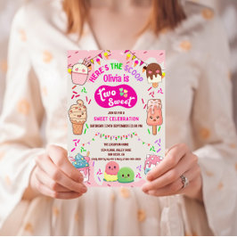 Invitación Aquí está el segundo Fiesta de cumpleaños de Scoop