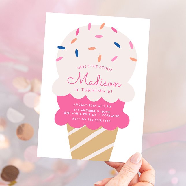 Invitación Aquí está la fiesta de cumpleaños del Crema de Hie (Subido por el creador)