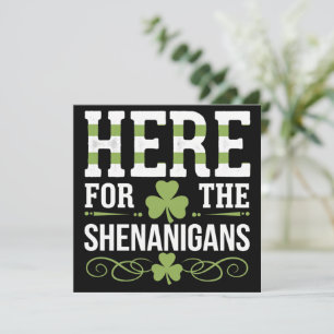 Invitación Aquí Por Shenanigans Irish St. Patrick