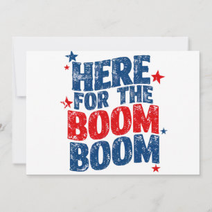 Invitación Aquí por The Boom 4 de julio Patriótico 