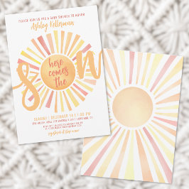 Invitación Aquí Viene El Baby Shower De Son Sun