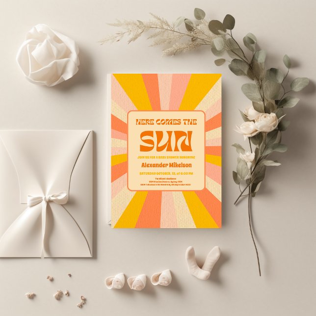 Invitación Aquí Viene El Baby Shower Del Hijo (Subido por el creador)