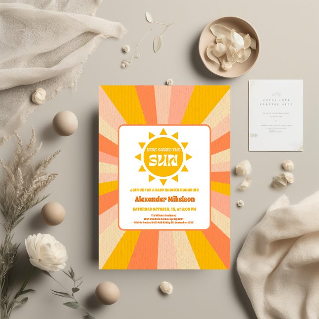 Invitación Aquí Viene El Baby Shower Del Hijo (Subido por el creador)