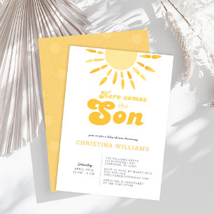 Invitación Aquí viene el Baby Shower Son Sunshine