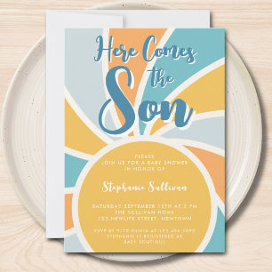 Invitación Aquí viene el Baby Shower Son Sunshine