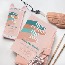 Aquí viene el divertido retro Boho 30 Fiesta de cu