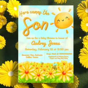 Invitación Aquí viene el hijo