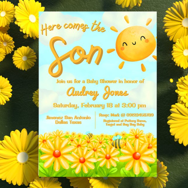 Invitación Aquí viene el hijo (Subido por el creador)