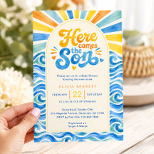 Aquí viene el hijo Baby Shower Costa Soleada
