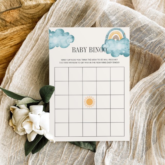 Invitación Aquí Viene El Juego De Bingo De Baby Shower Son (Subido por el creador)