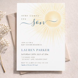 Invitación Aquí viene el niño Fiesta de bebé