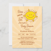 Aquí Viene El Pequeño Sunshine Boy Baby Shower