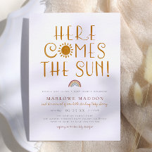 Aquí Viene El Sol | Boho Rainbow Baby Shower